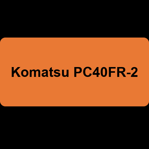 Komatsu PC40FR-2